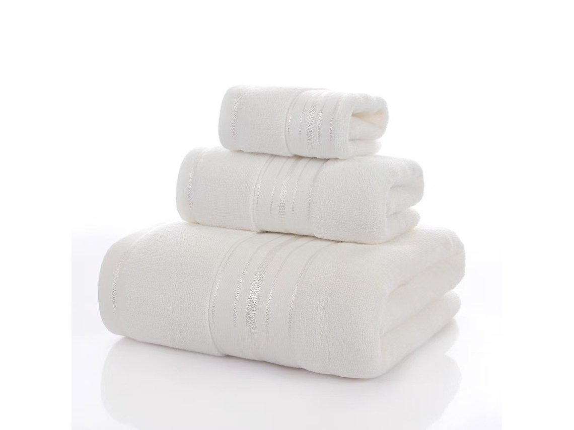 Toalha Elysve, 100% Algodão, Absorvente, Branco