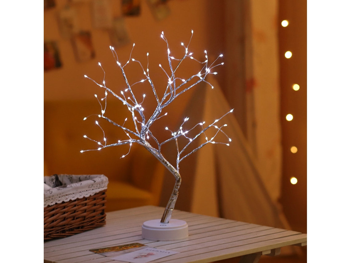 Luz Led Árvore Natal Botão Touch Decoração