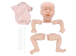 Mali kit de Boneca Reborn 18 Polegadas Material Silicone Diy com Cabeça e Membros Macios