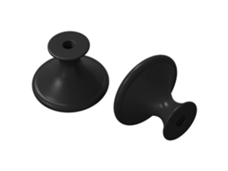 Cabo 2 Pcs Preto Ø30 Mm Alumínio VIDAXL
