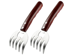 2026 garras de Desmenuzar Carne de Acero Inoxidable Ferramentas de Churrasco para Frango, Peru e Porco 2 Peças