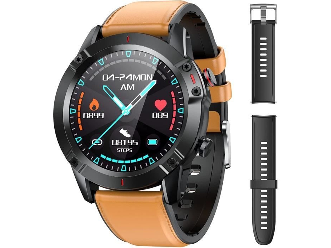 Agptek Relógio Inteligente Masculino, Smartwatch Esportivo, Pulseira Conectada À Prova Dágua Ip68 Monitor De Fitness/batimento Cardíaco/sono/p