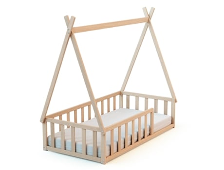 Cama tipo com pavimento em madeira WEBABY