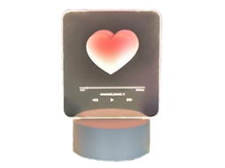Rebe-lámpara Nocturna 3d Corazón Creativa Lámpara De Mesa De Noche Para Dormitorio Sala Estudio Niños Decoración