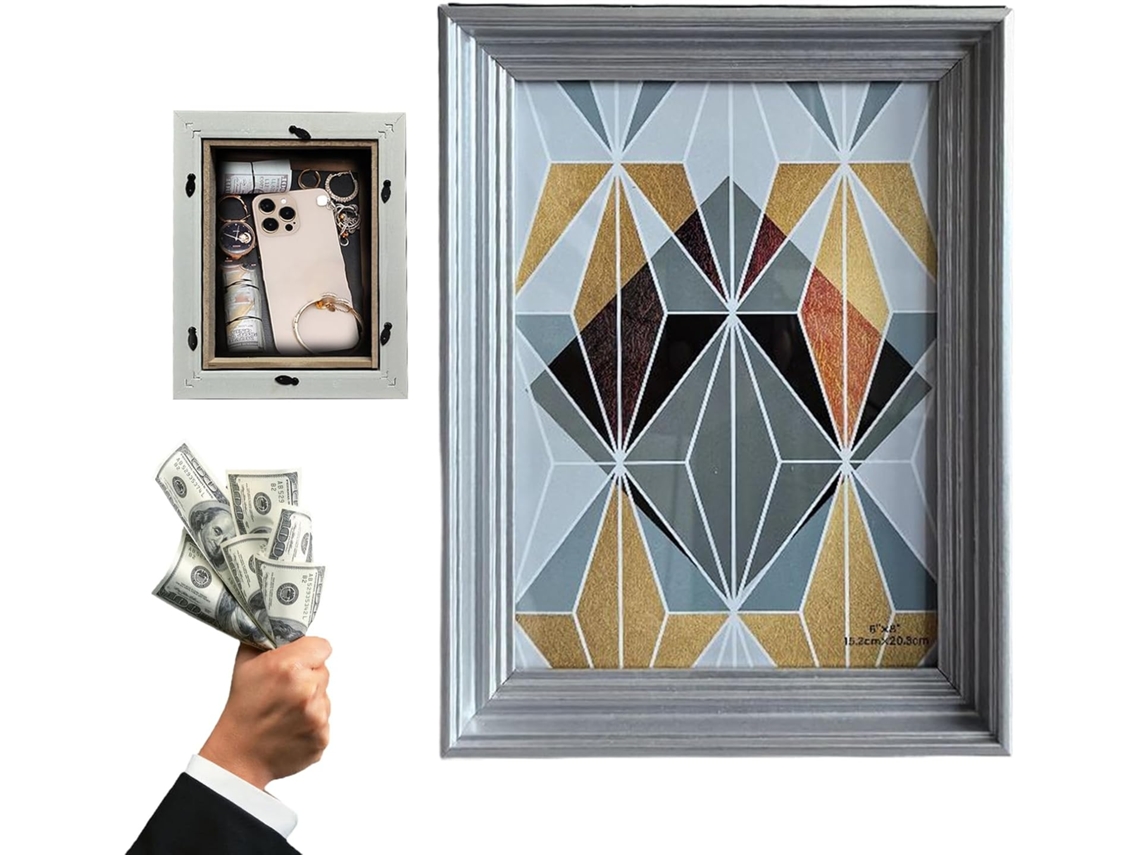 Esconderijo Secreto, Caixa Secreta Escondida Em Uma Moldura De Foto, Estojo Para Objetos Preciosos Para Quarto, Sala De Estar, Escritório.