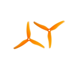 2 Pareslaranja2 Pares / 10 Pares Gemfan Hurricane 51433 5.1x4.3 5143 5.1 Polegadas Hélice Freestyle de 3 Pás com Furo M5 para Drone Rc Fpv Racing MDUG
