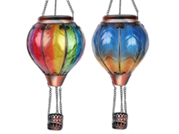Lanterna Solar De Balão De Ar Quente Com Chama Cintilante, Luzes Solares Suspensas Para Áreas Externas Olysi Shop