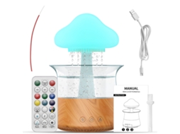 Humidificador de nuvem chuva com aromaterapia, luz LED e timer de 5h para dormitório LAXISCREED