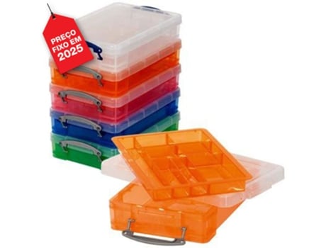 Really Useful Box Caixa de Arrumação, A4, 4 L, Polipropileno, com Tabuleiro, Azul