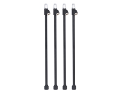 4pcs Manguito De Aire De 14 Polegadas Com Cabeça Dupla, 1/4in Fnpt, Alcance Estendido Para Inflação De Pneus De Caminhão Rv Compressor