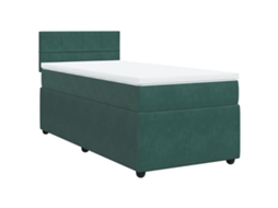 Box Spring Bed, Box Spring Beds Vidaxl Verde Veludo (90 X 200 Cm)