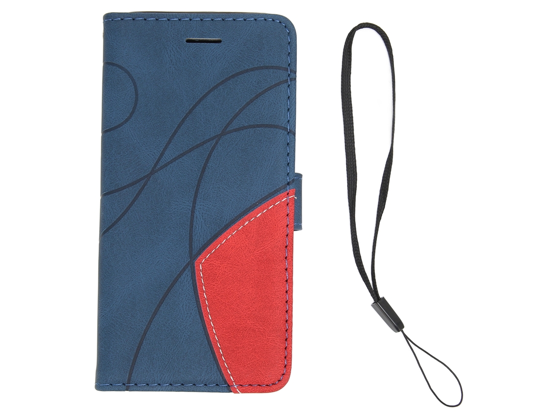 Capa Flip Wallet LAXISCREED Costura Bicolor