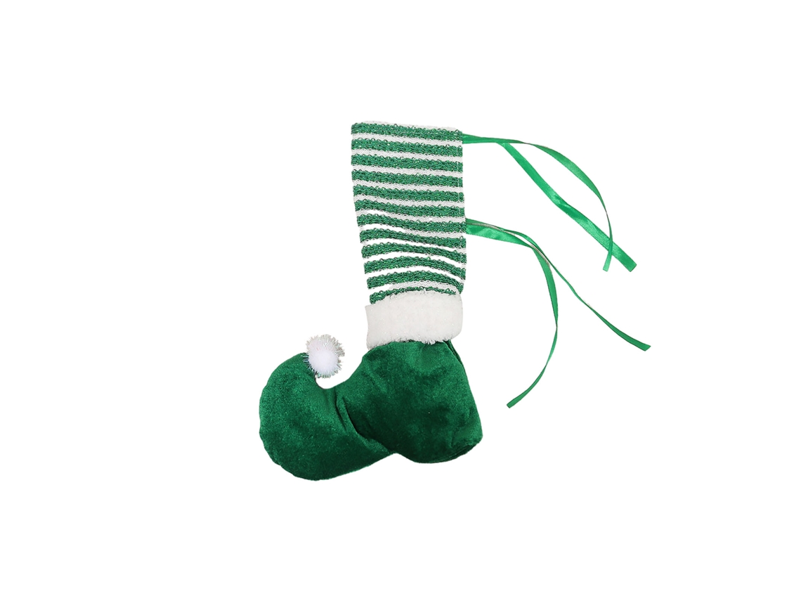 Decorações de Natal em Tecido com Motivo de Elfo Verde para Mesa e Decoração Festiva LAXISCREED