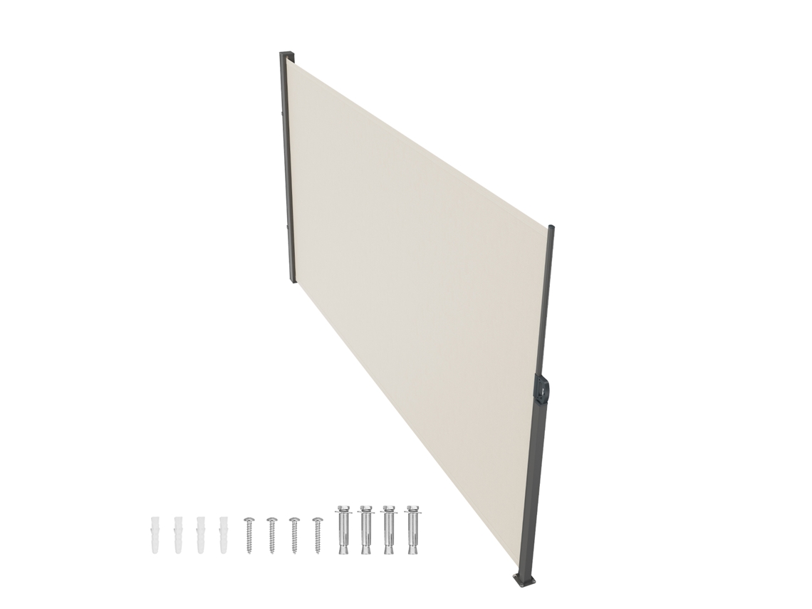 Toldo Lateral Retrátil Succebuy De 71polegadas X 138polegadas, Tela Divisória Para Pátio