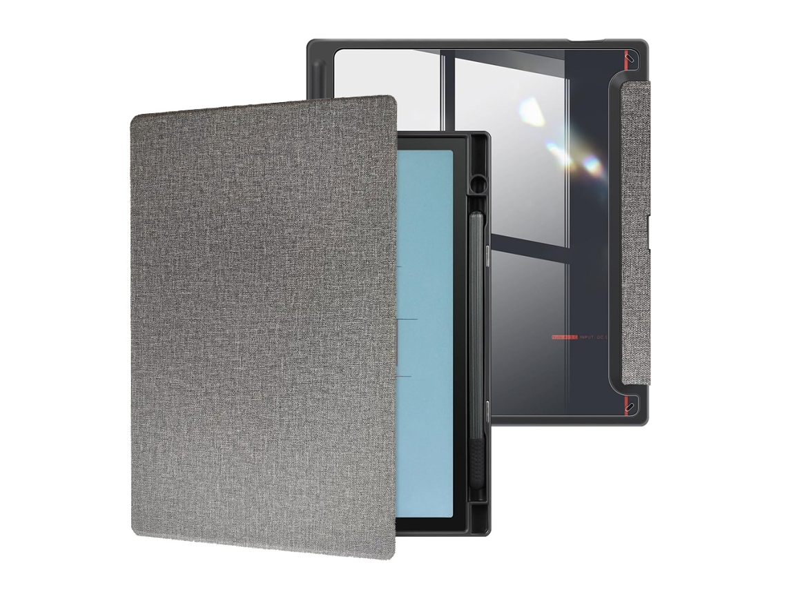 Capa Panoona Para Onyx Boox Note Air4 C, 10,3 Polegadas (modelo 2024), Ultrafina E Leve, Em Pele Texturada , Cinza