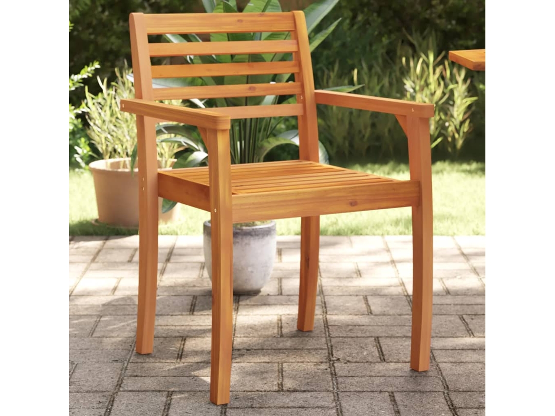Vidaxl Cadeiras De Jardim 8 Pcs 59x55x85 Cm Madeira De Acácia Maciça