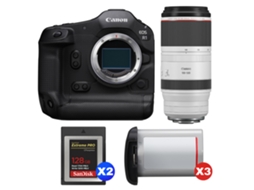Eos R1 + Rf 100 500mm F/4.5 7.1 L Is Usm + 2 Sandisk 128gb Extreme Pro Cfexpress Type B + 3 Canon Lp e19 + Ebook Pricedirect CANON