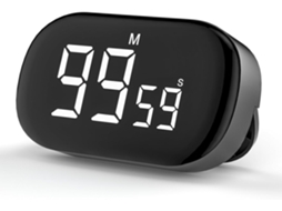 Temporizador De Cozinha Magnético Com Grande Display Lcd, Digital Ki Slowmoose (preto)