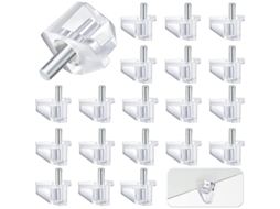 Pinos De Suporte Para Prateleiras 3mm Em Pvc Transparente E Aço Inoxidável Para Armários, Estantes E Gavetas