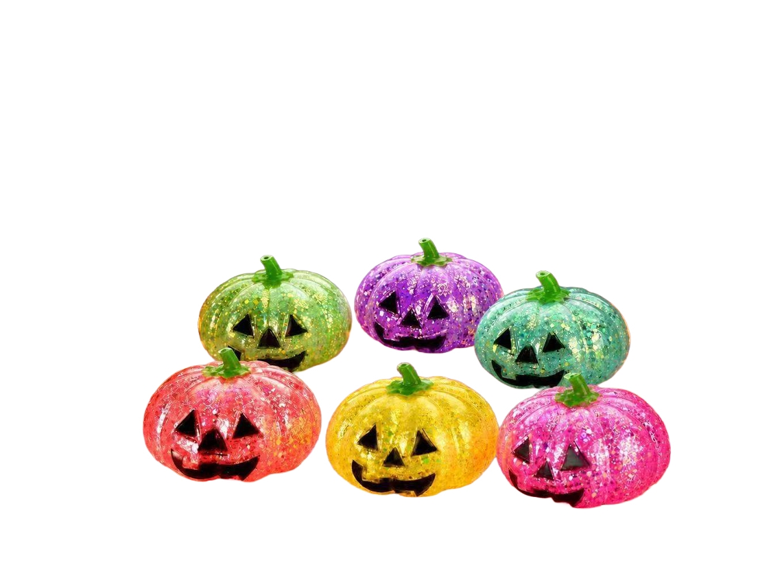 Laxiscreed Halloween Abóbora De Espuma Moldável Com Gel De Rebuçar Para Brincar E Relaxar