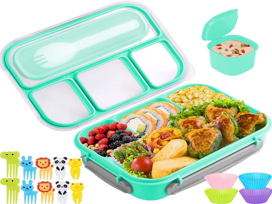 Lurelia Recipiente Alimentar, 1.3 L, À Prova De Fugas, Leve E Compacta, Livre De Bpa, Para Escola E Trabalho