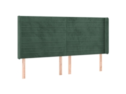 Headboard, Headboards Vidaxl Verde Veludo (183 X 16 X 118/128 Cm)