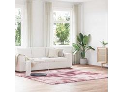 Vidaxl Tapete Shaggy De Pelo Alto Navarra 240x240 Cm Rosa Empoeirado