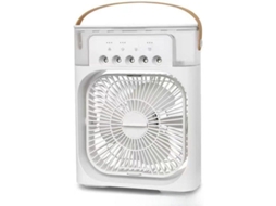 Aire Acondicionado Portátil, Humidificador Con Luz Nocturna Rgb, Mini Enfriador De Aire Con Temporizador De 1-3h, 3 Modos De Velocidad Del Viento,