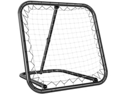 Rede De Rebote Dobrável, Com 5 Níveis De Ângulo Ajustáveis, Ideal Para Futebol, Tênis, Beisebol E Treinamento Esportivo, 78x84x65-78 Cm, Preta.