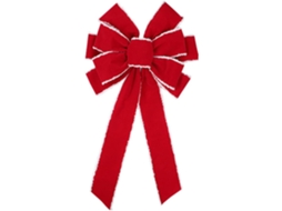 Fita Decorativa Exclusiva De Veludo Vermelho Feita À Mão Para Embrulhar Presentes De Natal