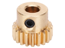 Engrenagem de Latão 20 Dentes Módulo 0.8 Buraco Redondo 6mm Peças de Robô Industrial 4304 0006 0020 | S/MARCA