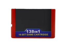 Cartão de Jogo Retrô 138 em 1 16 Bits para Mega Drive GOKOCO
