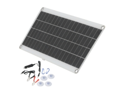 Painel Solar Policristalino 20w Carregador Dual Usb com Saída 18v para Celular e Emergência | S/MARCA