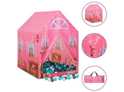 Tenda de brincar VIDAXL Cor-de-rosa Poliéster