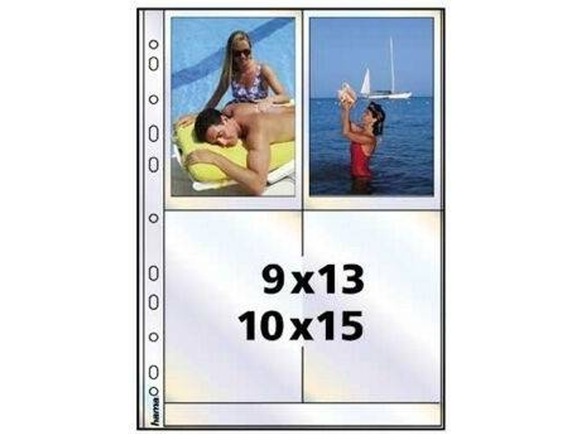 Mica para Fotos HAMA Photo sleeves for ring-binder albums A4, Clear, 9 x 13 cm