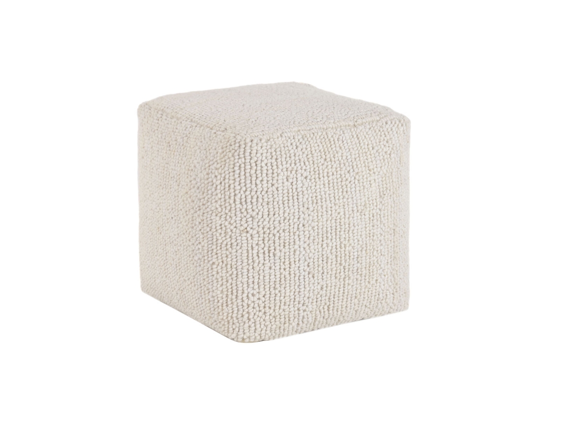 Repousa Pés Home Esprit Bege Boho 45 X 45 X 45 Cm
