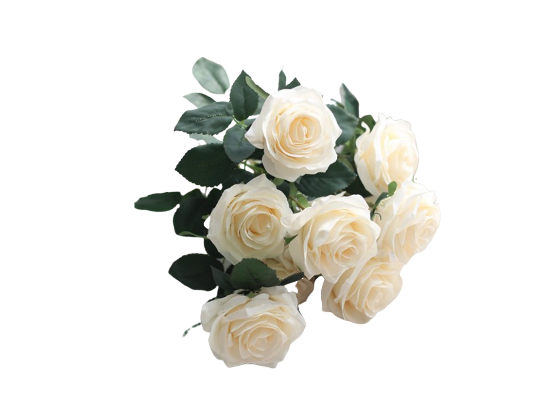 Rosas Artificiais Brancas, 1 Ramo BRILVIBERA