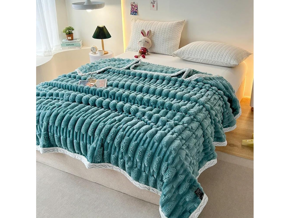 Manta Grossa e Macia para Todas as Estações Xale Escritório Cochilo Cama, Macio, Quente, Ideal para Quarto e S