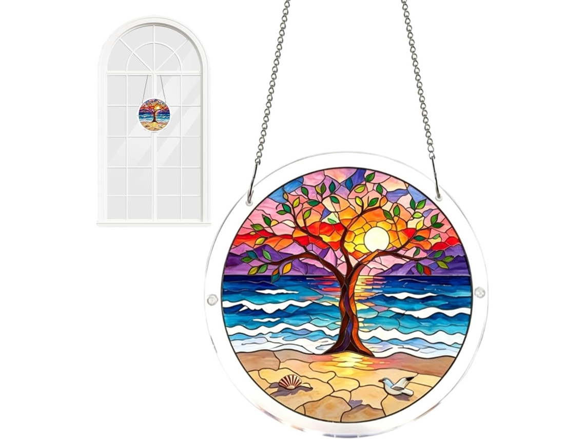 Quebra cabeça de Acrílico 2d para Pendurar Janelas, Decoração Externa para Uso Interno: Sala de Estar, Quarto, Varanda, CHABERLU