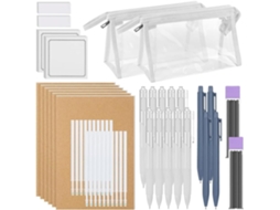 Kit De Material Escolar 48 Itens Essenciais Para Volta Às Aulas Para Estudantes Do Ensino Médio, E Gokoco
