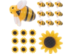 Tachinhas Decorativas De Metal Com Design Abelha E Girassol, Tachinhas Criativas Para Quadros De Cortiça, Ideas Para
