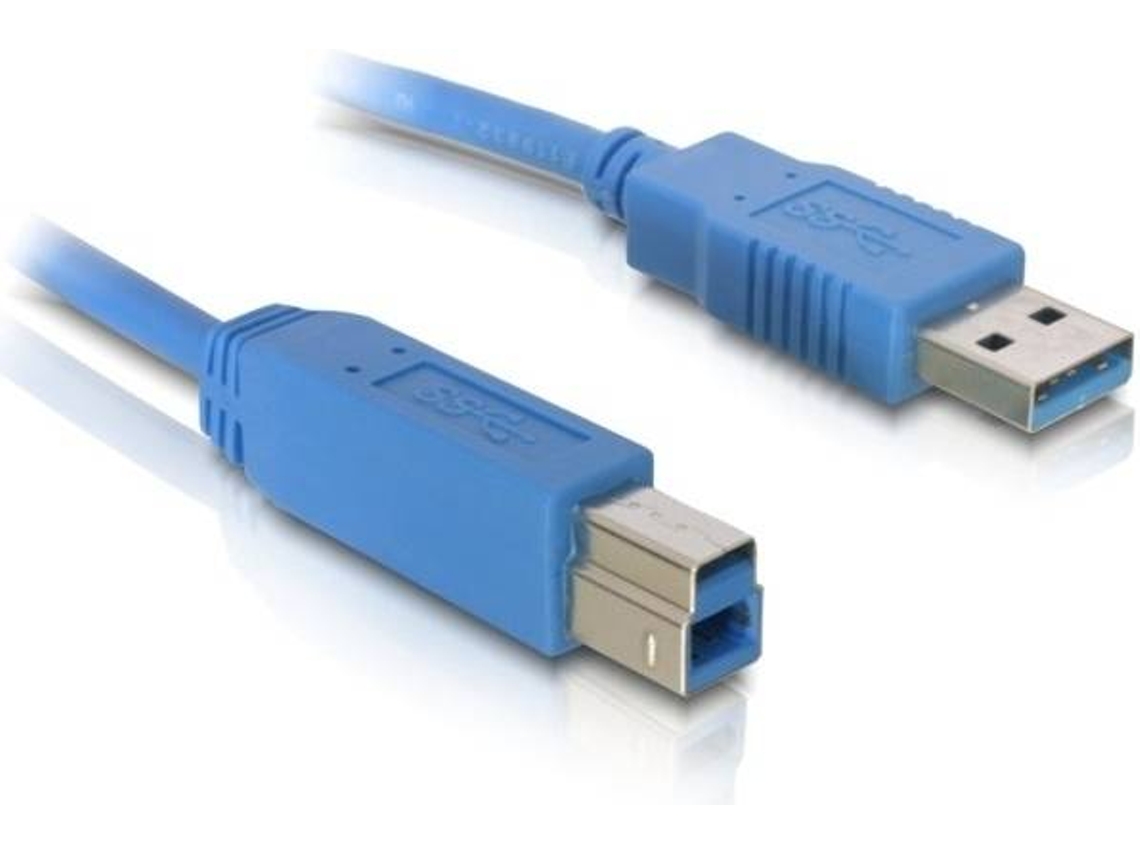 Cabo USB DELOCK USB A/USB B 5 m Macho/Macho Azul