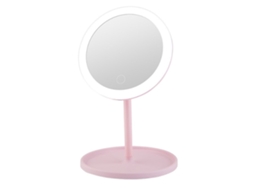 Espejo De Maquillaje Con Luz Led Recargable Usb Ajustable Portátil Para Mesa De Vanity