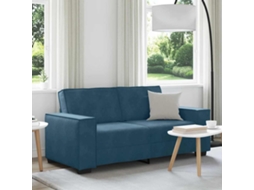 Vidaxl Sofá De 2 Lugares Azul, 180x78x84 Cm, Veludo