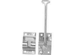 Gancho Para Porta De Reboque 15cm 6 Polegadas Em Metal Prateado Com Trava