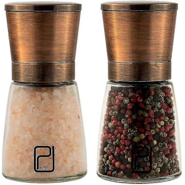 Conjunto Premium de Moedores Sal e Pimenta Melhor Moedor em Aço Inoxidável com Cobre 170g AQUAFORGE