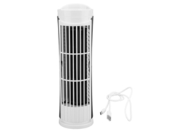 Ventilador em Torre Sem Lâminas Usb com 2 Modos de Luz e 2 Velocidades | S/MARCA