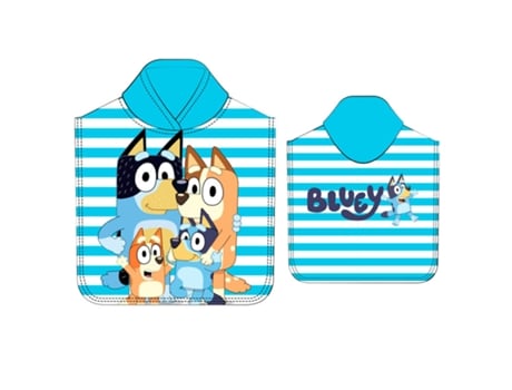 Bluey Microfibre Poncho Towel Moose