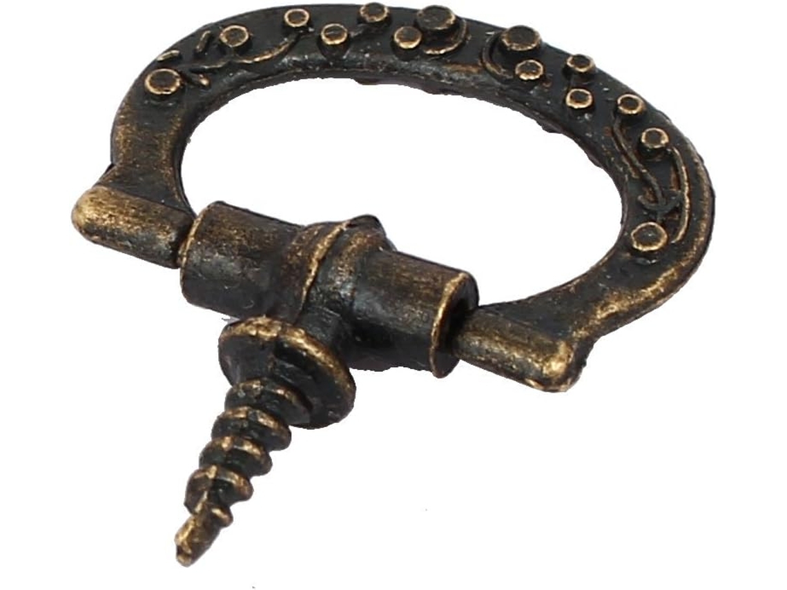 Caixa de Joias, Caixa Presente, Alça Metal, Tom Bronze, 26 Mm X 23,5 5,5 CHABERLU