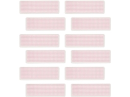 40 Cartões Washi de Plástico Rosa, Design Simples, Organizador Portátil para Mesa de Trabalho, Dispensador